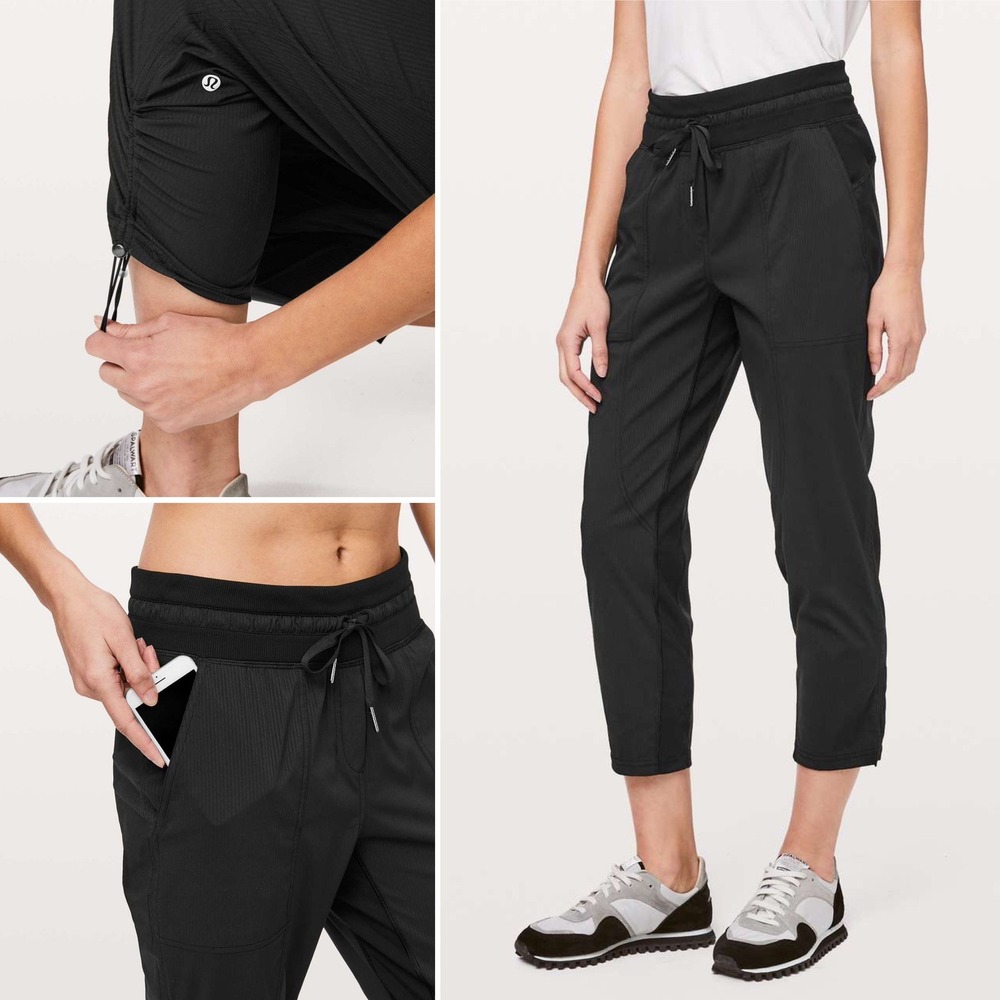 Lululemon Dance Studio Crop 25" Swift Pants Womens 12 Black Athleisure